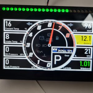 Cruscotto digitale per auto da competizione con elettronica Royal EFI