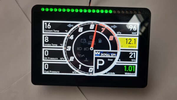 Cruscotto digitale per auto da competizione con elettronica Royal EFI