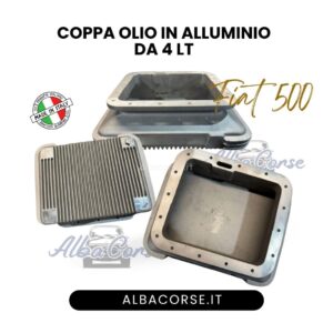 Coppa Olio in Alluminio - 4 Lt. per Fiat 500 N/D/L/F/R e Fiat 126