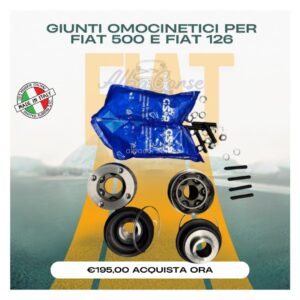 Giunti omocinetici per Fiat 500 e Fiat 126