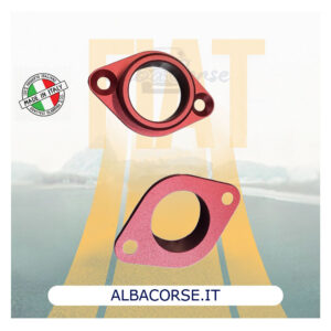 Giuntino distanziale per carburatore 40  per Fiat 500 e 126 anodizzato rosso