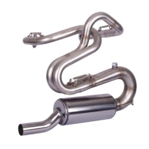 Scarico in acciaio inox tipo Imola stradale sotto traversa per Fiat 500 e 126