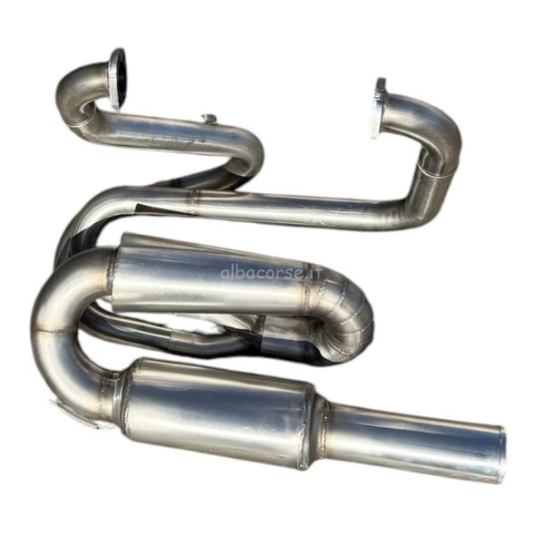 Scarico in acciaio inox tipo TORNADO per Fiat 500 e 126 - immagine 2