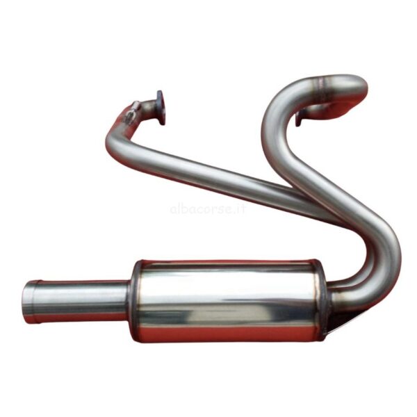 Scarico in acciaio inox tipo Street dritta per Fiat 500 e 126