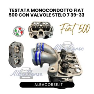 Testata Monocondotto 39-33 Stelo 7 per Fiat 500