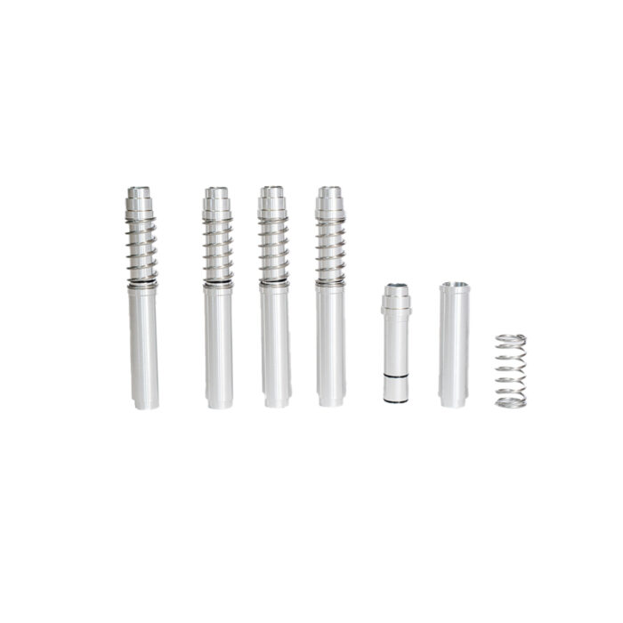 Cannette Telescopiche Anodizzate silver per Fiat 500/126 - Leggerezza e Resistenza
